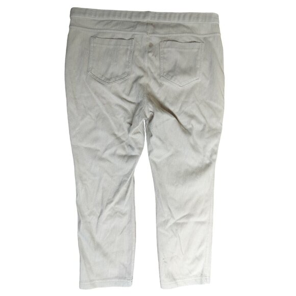 Simply Vera Vera Wang Womens Stretch Pants Beige Size L - Picture 2 of 6